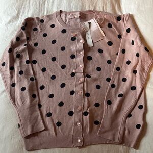 Philosophy Polka Dot Pink Sweater